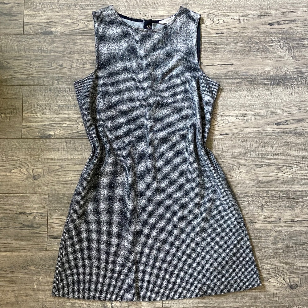 Mango Sleeveless Charcoal Knit Mini Dress